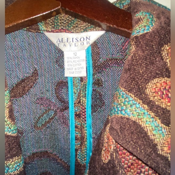 Allison Taylor Multicolor Patterned Coat - Picture 3 of 8